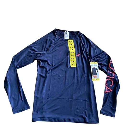 Nautica - Long Sleeve Rashguard UPF 30+ Uv Swim Shirt - Picture 2 of 7